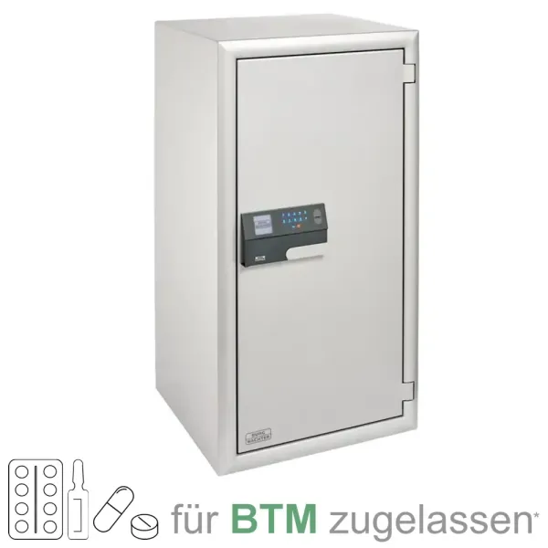 BTM Tresor für Betäubungsmittel MTD Diplomat 780 E FP BURG-WÄCHTER nach EN 1143-1 mit Elektronikschloss mit Fingerscan
