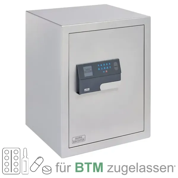 BTM Tresor für Betäubungsmittel MT Karat 660 E FP BURG-WÄCHTER nach EN 1143-1 mit Elektronikschloss mit Fingerscan
