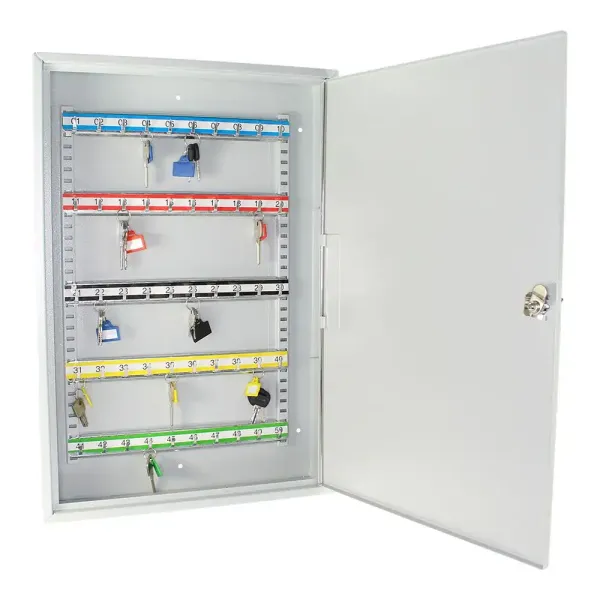 Stahl-Schlüsselschrank S 50 ROTTNER eintürig für 50 Schlüssel mit Zylinderschloss