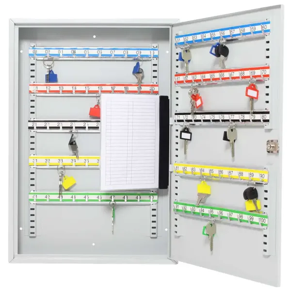 Stahl-Schlüsselschrank S 100 ROTTNER eintürig für 100 Schlüssel mit Zylinderschloss