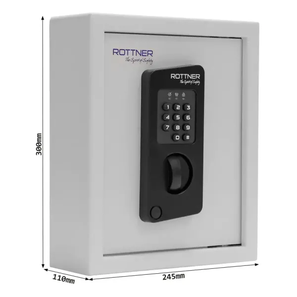 Schlüsseltresor Keytronic 20 ROTTNER mit Elektronikschloss für 20 Schlüssel